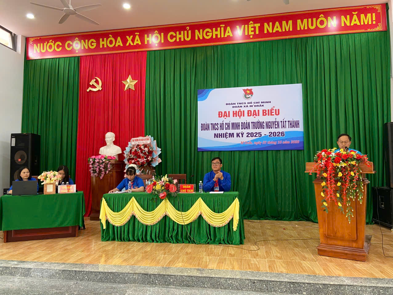  ĐẠI HỘI ĐẠI BIỂU ĐOÀN TNCS HỒ CHÍ MINH TRƯỜNG THPT NGUYỄN TẤT THÀNH, NHIỆM KỲ 2025 - 2026