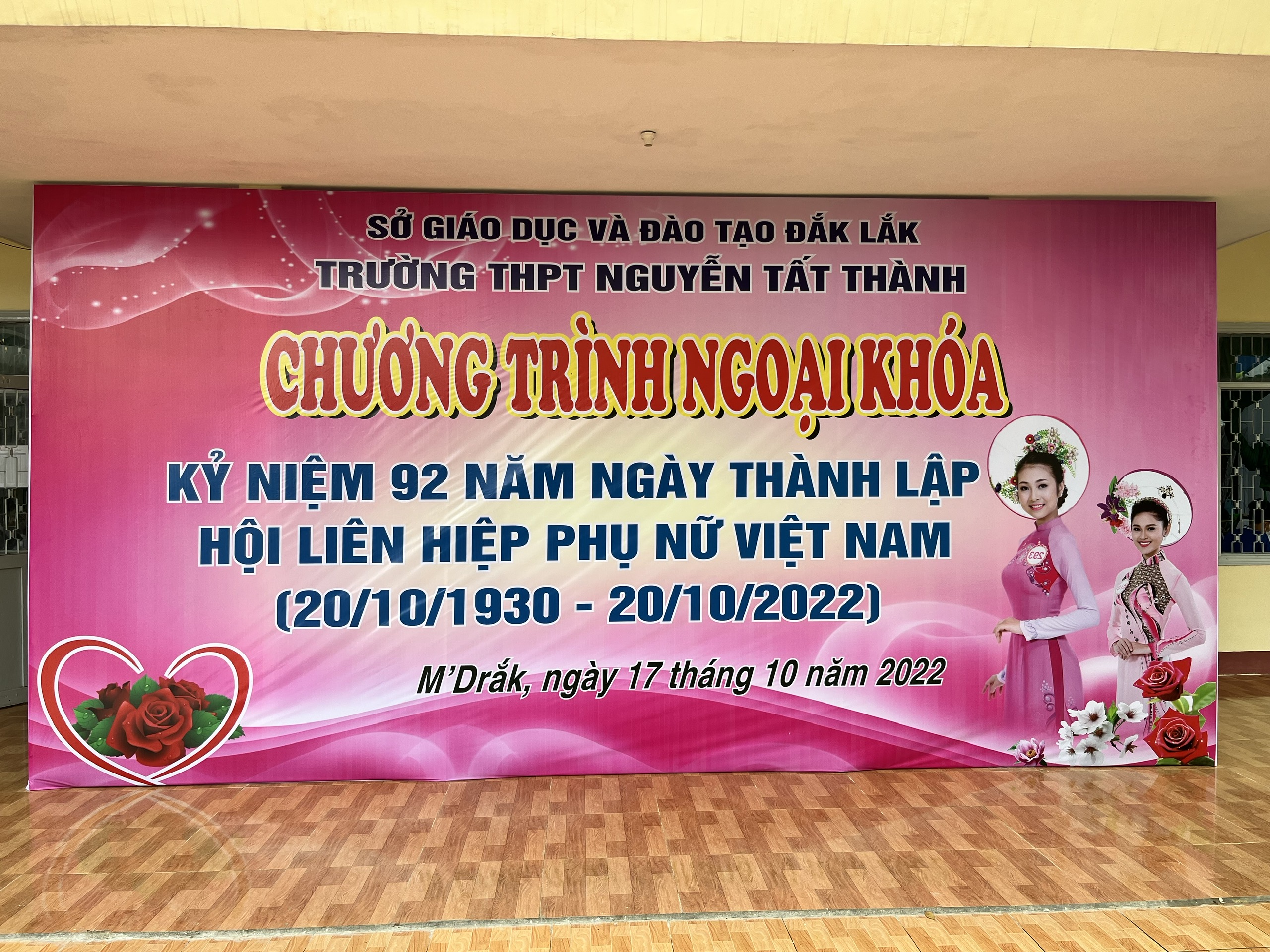 TRƯỜNG THPT NGUYỄN TẤT THÀNH HUYỆN M'ĐRĂK TỔ CHỨC CHƯƠNG TRÌNH NGOẠI KHÓA KỶ NIỆM 92 NĂM NGÀY THÀNH LẬP HỘI LHPN VIỆT NAM (20/10/1930-20/10/2022)